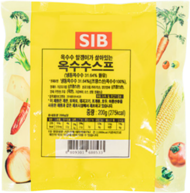 선인 냉동 즉석 옥수수 스프, 10개, 180g