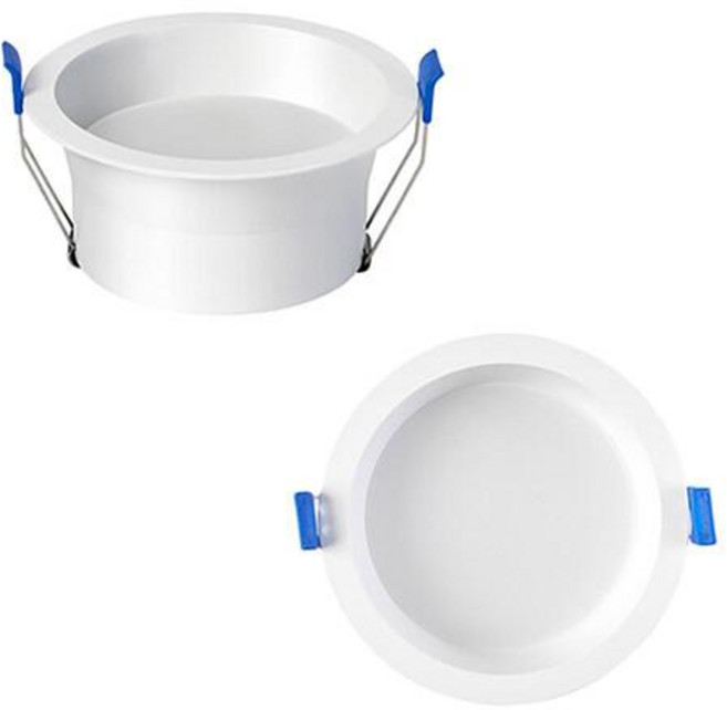 필룩스 컷오프 다운라이트 LED 4w 타공50 플리커프리 KC 현관 인테리어 조명 2인치, 전구색, 1개