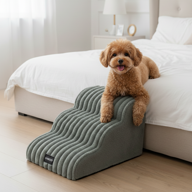 온다페스 강아지 계단 펫스텝, 1개, 그레이