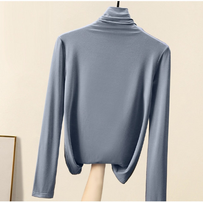 모달 목폴라 긴팔티셔츠 얇은 폴라티 이너 목티 9가지 컬러
