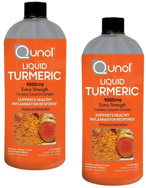 Qunol 큐놀 액상 튜머릭 강황 1000 mg 900 ml 2병, 900ml, 2개 - 쿠팡