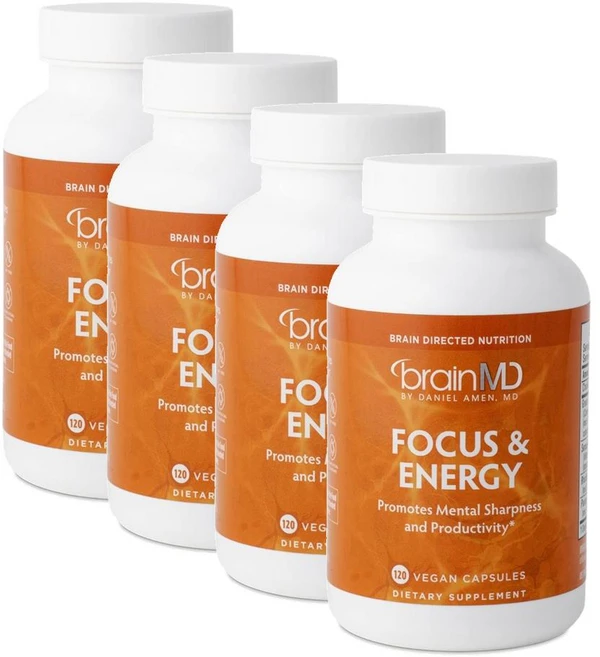 브레인엠디 포커스 앤 에너지 캡슐 BRAINMD Focus and Energy, 4개, 120정 - 쿠팡