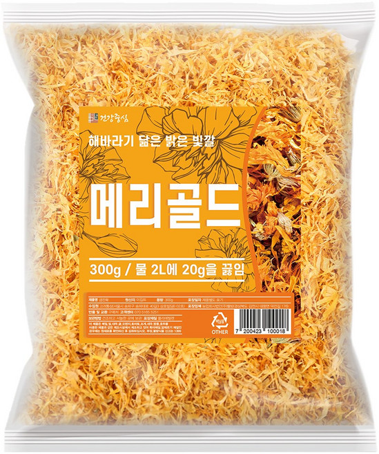 건강중심 메리골드 꽃잎차 300g, 1개, 1개입