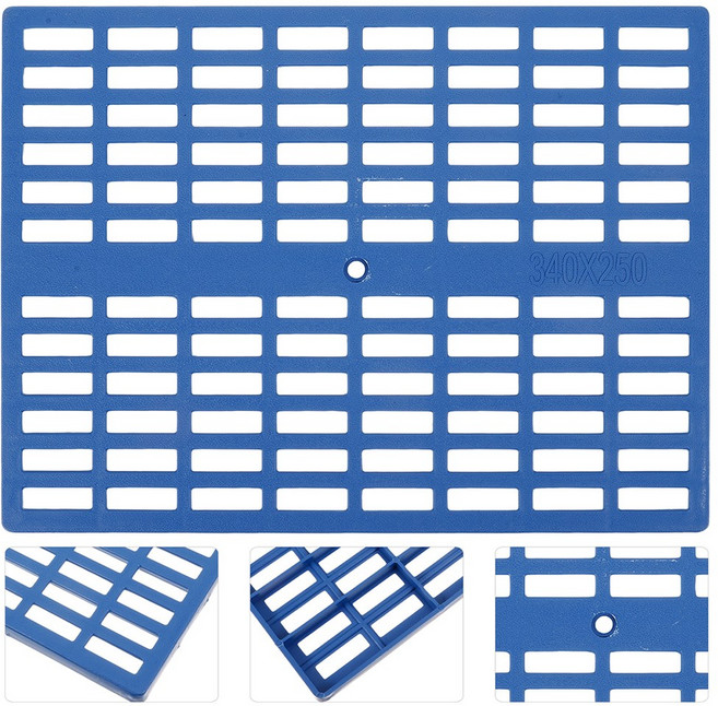 햄스터 케이지 수면 카펫 소형 토끼 하우스 패드 발 플라스틱 바닥 매트 휴식, 33.50X25.00X1.00CM, Blue, 1개
