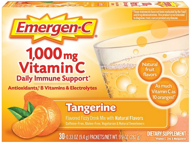 이머전씨 비타민 C 1000mg 30팩 감귤맛 Emergen C, 1개 - 쿠팡