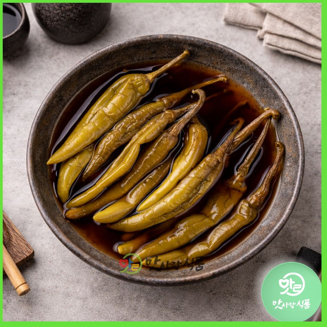 맛사랑식품 [선우]매실 간장 고추 4kg 고추지 간장 장아찌 절임, 1개