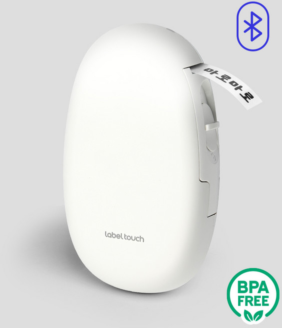 마로마로 라벨기 라벨터치 휴대용 프린터 라벨프린터 네임프린터, 1개, 화이트