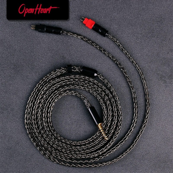 OPENHEART 16 코어 헤드폰 케이블 XLR 4.4mm 2.5mm 6.35mm 젠하이저 HD580 HD600 HD650 hd545 hd565 hd535 HD660S HD6XX, 1.3.5mm stereo - 1.4m, 1.3.5mm stereo - 1.4m