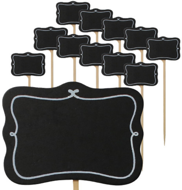 로맨틱노벰버 식물이름표 화분픽, 화분이름표 화분픽 구름 보드(대) 12개입