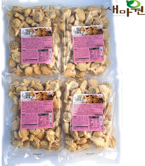 새마원 반쿡 우리쌀 미니붕어빵 (단팥), 4개, 1kg