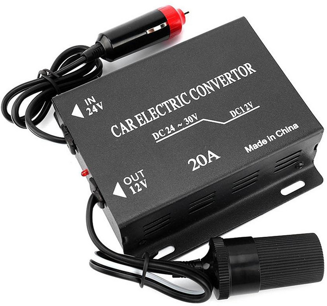 호환 자동차소켓 담배 라이터 20A 24V ~ 차량 전원 공급 장치 변환기 스텝 다운, 01 as show, 1개