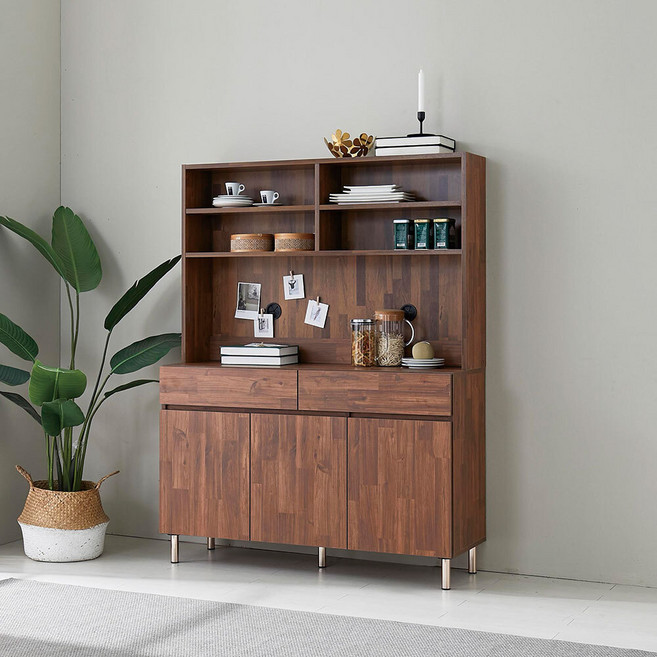 맘마존 수납장 신생아 분유존 수납장 이유식존 1200 세트 홈카페장, 멀바우