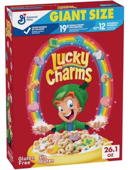[미국직배송-PRIMO]제네럴밀스 럭키 참스 마시멜로 시리얼 (용량옵션) Lucky Charms Original Cereal, 765g, 1개