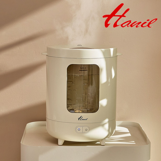 한일전기 물멍 가열식 가습기, HSGP-IV70, 아이보리