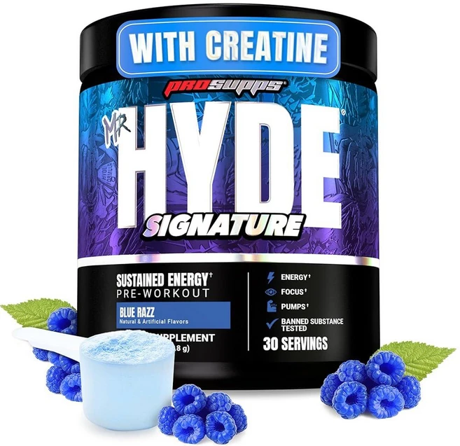 아마존평점4.5+ 미국출고 163630 ProSupps Mr. Hyde Signature 운동 전 파우더 크레아틴 베타 알라닌 및 카페인 함유 - 성능 에너지 지구력 남성, 30 Servings (Pack of 1), 1개 - 쿠팡