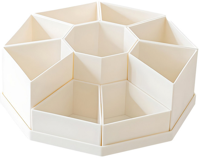 동아피엠에스 360도 회전 다용도 정리함, 화이트, 1개