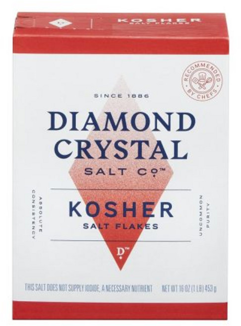 Diamond Crystal 코셔 천연 소금 플레이크, 1 Pound (Pack of 1), 1개, 1.36kg