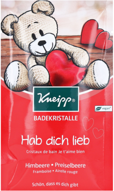 크나이프 크리스탈 바스 솔트 입욕제 라즈베리, 1개, 60g