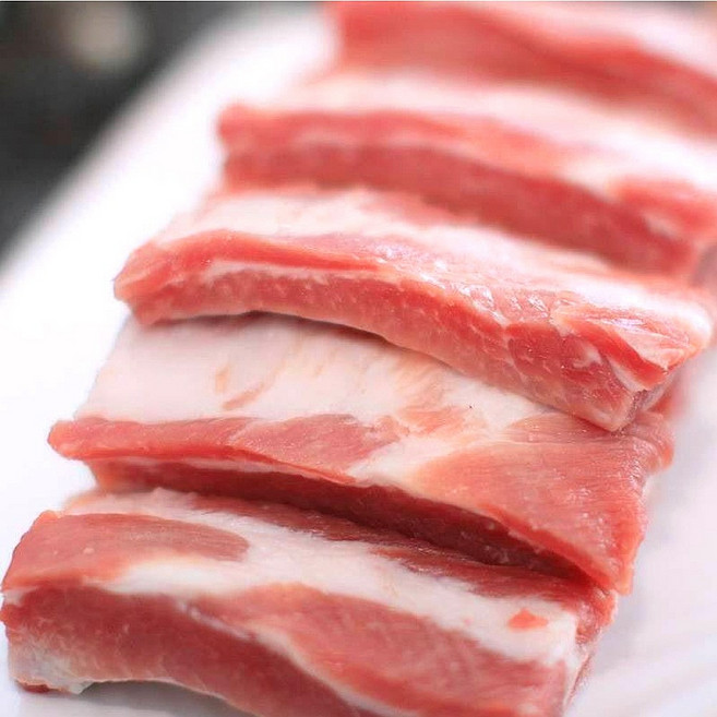 (배터짐) 미국산 돼지갈비(대갈비)2kg 한대씩절단 바베큐립 (일요일&당일발송), 미국산 돼지갈비 2kg(대갈비), 1개