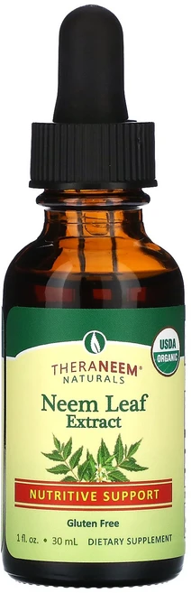 Organix South Theraneem Naturals Neem Leaf Extract Nutritive Support 100 mg 1 fl oz 30 ml, Organix South, Theraneem Natur, 1개, 30ml - 쿠팡
