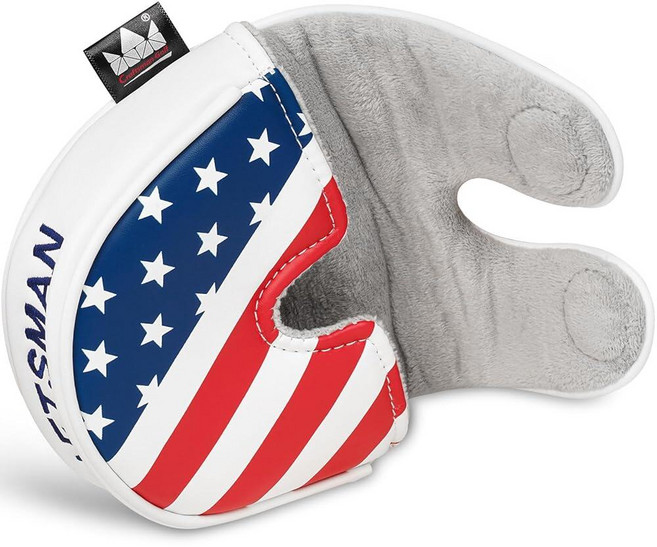 Craftsman Golf 스타즈 앤 스트라이프 USA 국기 퍼터 커버 센터 샤프트, Oz.1 Mezz.1 맥스 퍼터용