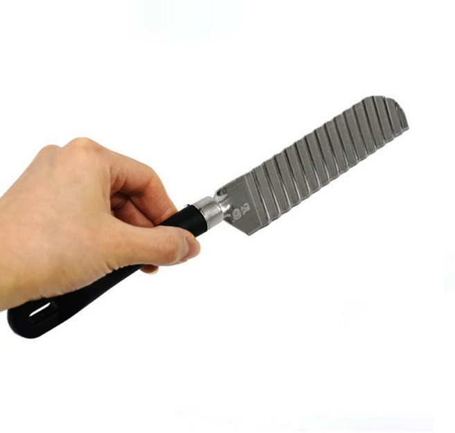 야채 달걀 식재료 물결 슬라이스 스텐묵칼 감자튀김 요리칼 데코용 계란 안전칼, ll개별제품ll, 1개