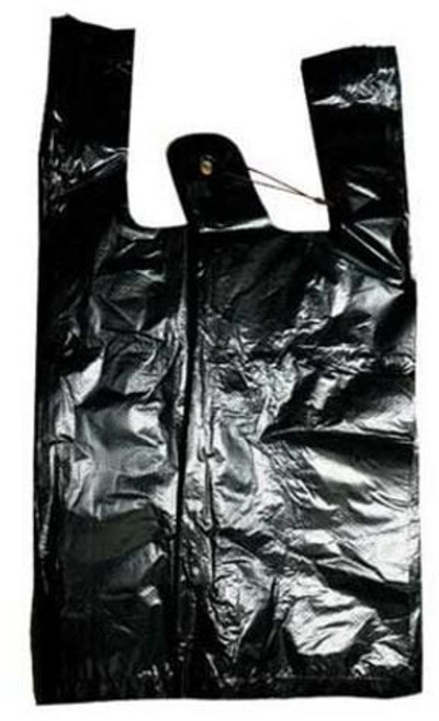 손잡이 비닐 쇼핑 봉투 16x 29 소 100매 검정 쓰레기, 본상품