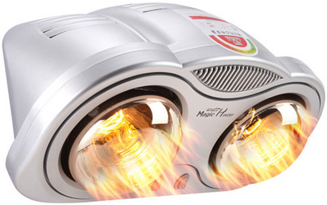 윈드피아 벽걸이 2구 히터 학교 매장용 발열 난로 전기스토브