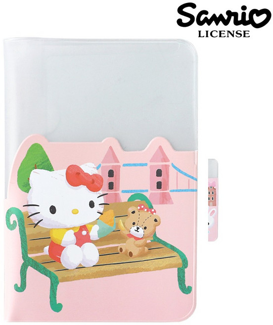 산리오 여권파우치 여학생 여아 주니어 여성여권지갑 여권케이스 여행지갑