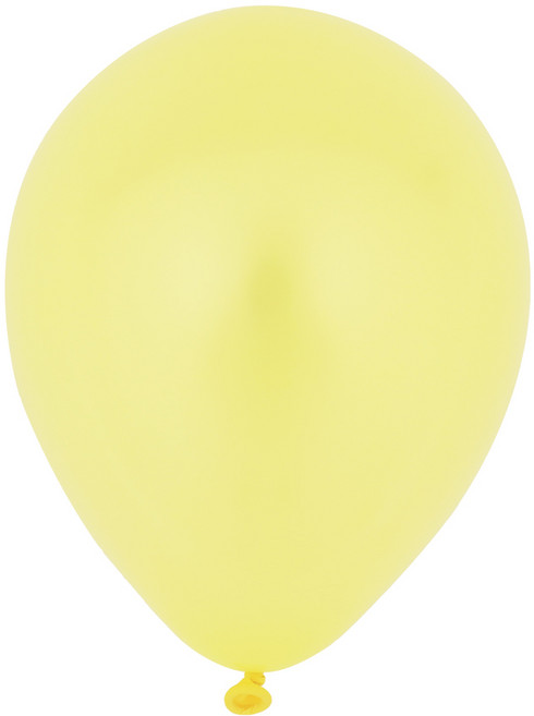 퀄라텍스 라운드 고무풍선 13cm, 100개, 펄파스텔레몬쉬폰