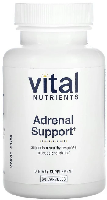 Vital Nutrients Adrenal Support 캡슐 60정, 60 개, 1개 - 쿠팡