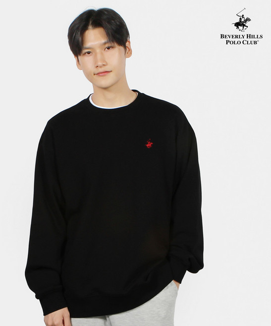비버리힐즈폴로클럽 오버핏 프리미엄 맨투맨 커플 빅사이즈 긴팔티 BP-1052