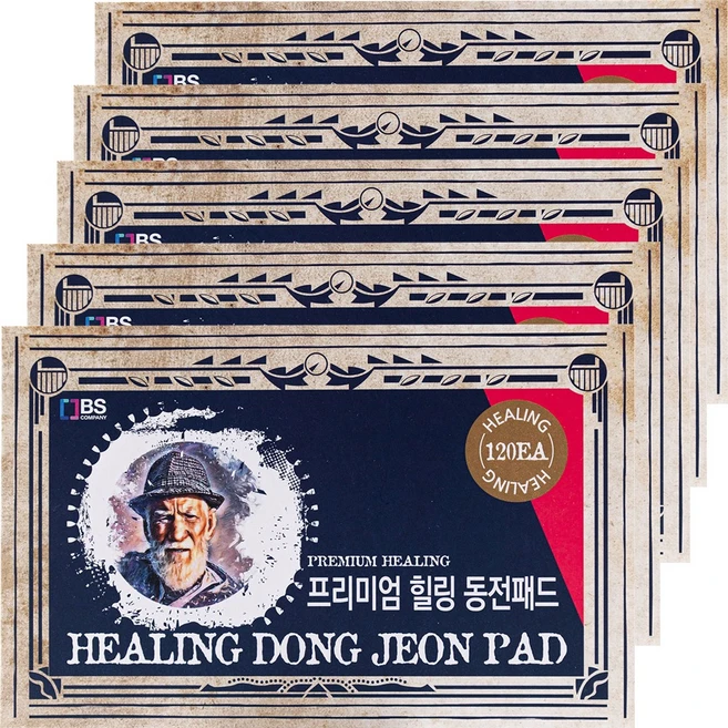 힐링 동전패드, 120개입, 5개 - 쿠팡