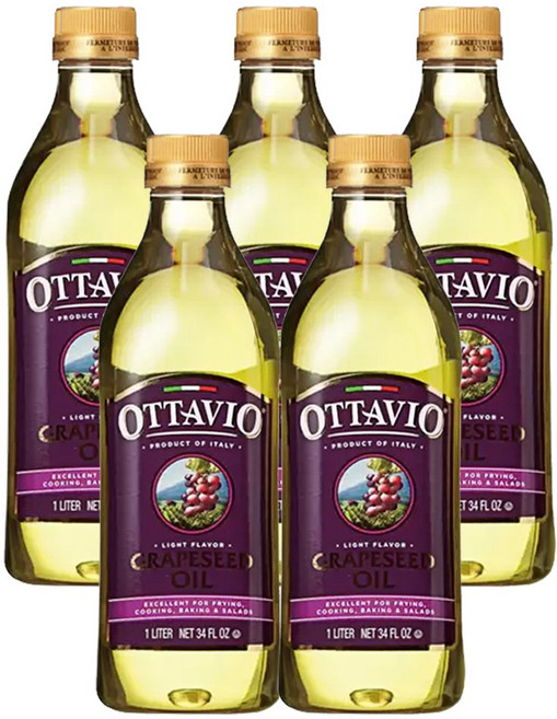 OTTAVIO 포도씨유, 1L, 5개