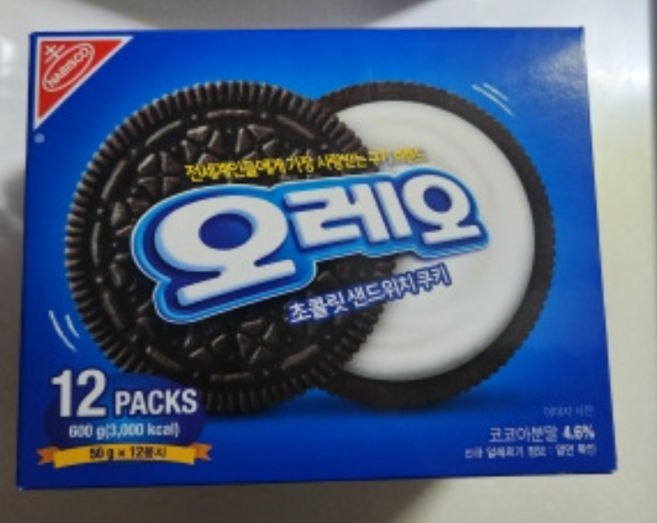 오레오 화이트크림, 6개, 600g