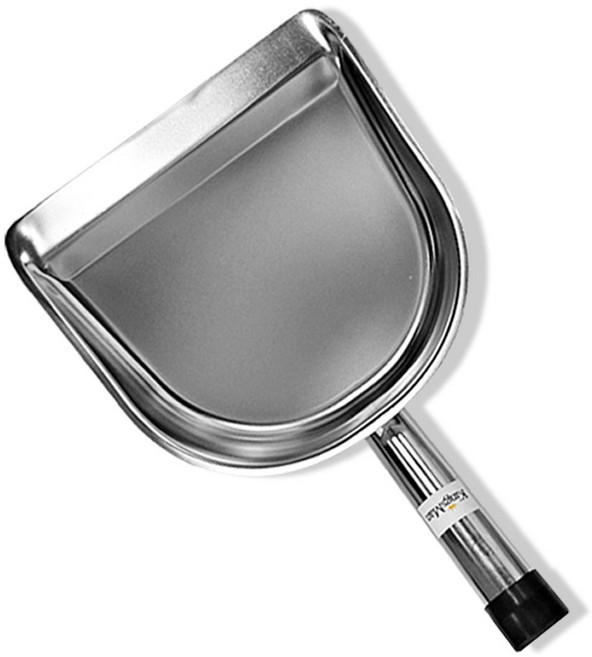 스텐 쓰레받이 스테인리스 쓰레받기 가벼운 쓰레받이 다용도삽 모종삽 청소용품 청소도구, 은색(대), 1개