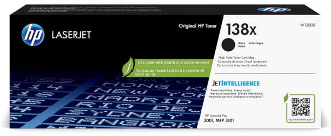 HP 138A 검은색 토너 카트리지 | HP 레이저젯 프로 3001 시리즈 HP 레이저젯 프로 MFP 3101 시리즈와 호환 | W1380A