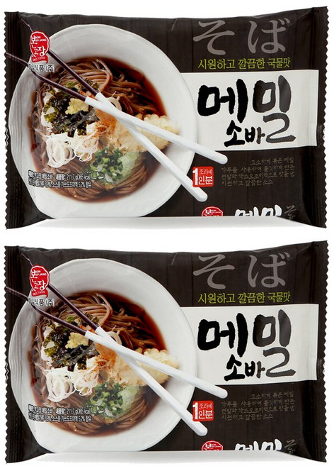 본고장 메밀소바 211.7g 1인 2봉, 2개