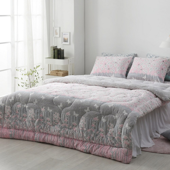 더나인 국내생산 극세사이불 착번아웃 침구 밍크 극세사