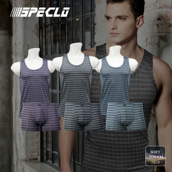 브리티시체크 인팅 런닝+드로즈팬티 남성속옷 6종세트