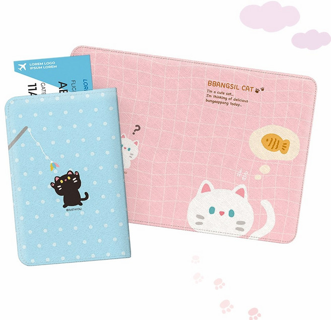 저스트포유 빵실캣 해킹방지 여권케이스