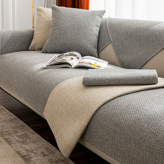 무타공마켓 논슬립 린넨 프리미엄 소파패드 쇼파 덮개