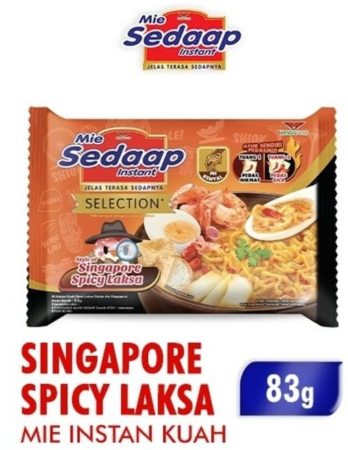 (Mie Sedaap 12) mie sedaap singapore spicy larsa