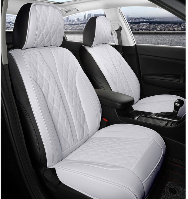 자동차 퀼팅 시트커버 더뉴그랜저 팰리세이드 풀커버형 차량용 방석 SF-6801 앞좌석, 라이트그레이, 1개