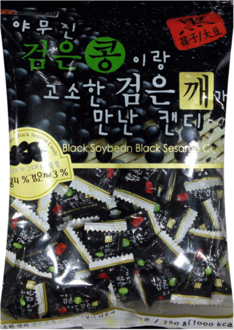 야무진 검은콩이랑 고소한 검은깨가 만난 캔디, 1개, 250g