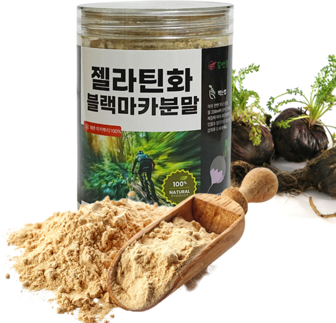 젤라틴화 블랙마카분말 300g [정든팜], 1개
