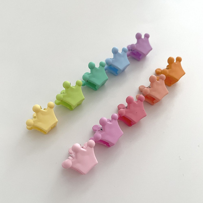 메르시봉봉 미니 헤어 집게핀 옆머리 클립 앞머리 포인트 헤어핀 스타일링 머리핀 미니핀 10개세트