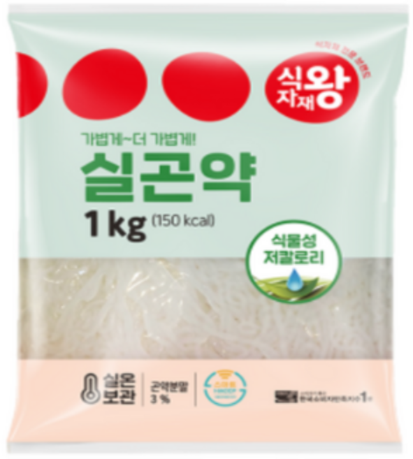 식자재왕 실곤약 1kg, 3개