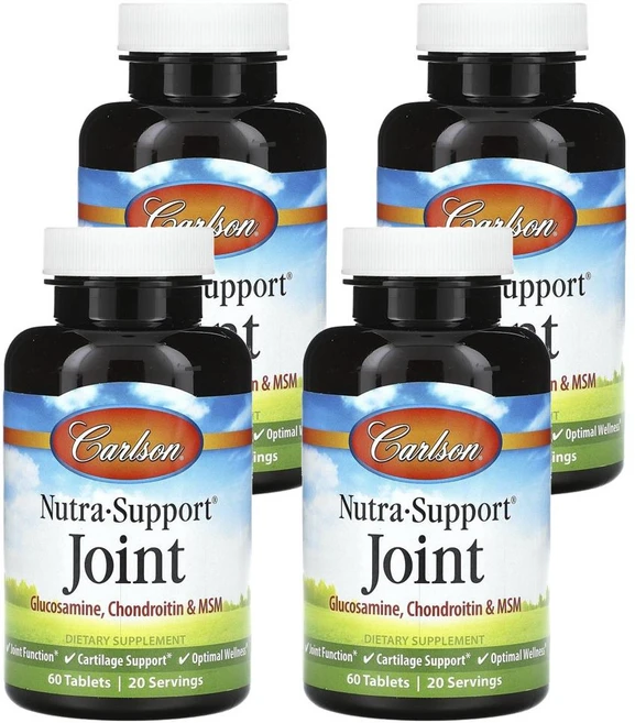 칼슨 뉴트라 서포트 조인트 Carlson Nutra-Support Joint 60정, 4개 - 쿠팡