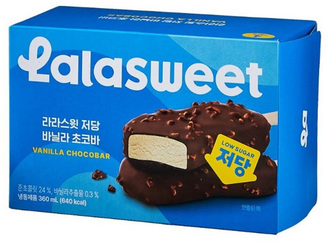 라라스윗 저당 바닐라 초코바, 30개, 90ml